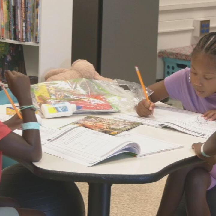 JCPS students at Gutermuth Elementary participate in Summer Backpack League